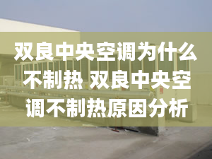 雙良中央空調為什么不制熱 雙良中央空調不制熱原因分析