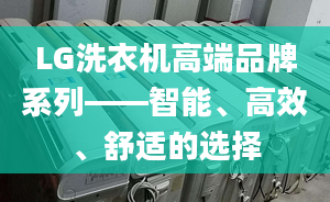 LG洗衣機(jī)高端品牌系列——智能、高效、舒適的選擇