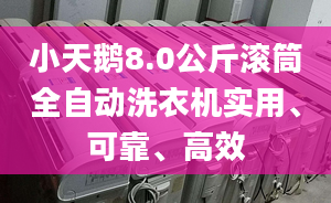 小天鵝8.0公斤滾筒全自動洗衣機實用、可靠、高效