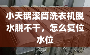 小天鵝滾筒洗衣機脫水脫不干，怎么復(fù)位水位