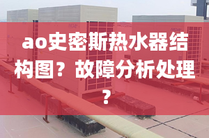 ao史密斯熱水器結構圖？故障分析處理？