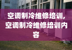 空調(diào)制冷維修培訓(xùn),空調(diào)制冷維修培訓(xùn)內(nèi)容