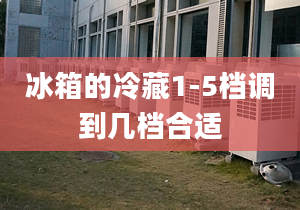 冰箱的冷藏1-5檔調(diào)到幾檔合適