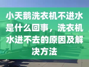 小天鵝洗衣機不進水是什么回事，洗衣機水進不去的原因及解決方法