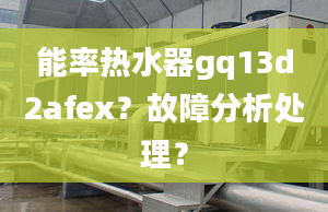 能率熱水器gq13d2afex？故障分析處理？