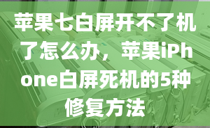 蘋果七白屏開不了機(jī)了怎么辦，蘋果iPhone白屏死機(jī)的5種修復(fù)方法