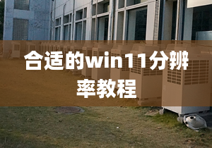 合適的win11分辨率教程