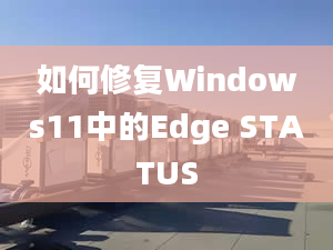 如何修復Windows11中的Edge STATUS