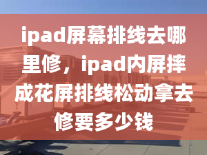 ipad屏幕排線去哪里修，ipad內(nèi)屏摔成花屏排線松動拿去修要多少錢