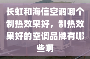 長虹和海信空調(diào)哪個制熱效果好，制熱效果好的空調(diào)品牌有哪些啊