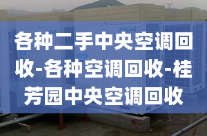 各種二手中央空調(diào)回收-各種空調(diào)回收-桂芳園中央空調(diào)回收