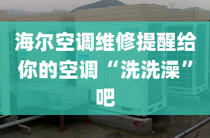 海爾空調(diào)維修提醒給你的空調(diào)“洗洗澡”吧