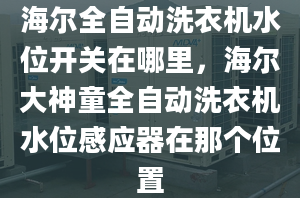 海爾全自動(dòng)洗衣機(jī)水位開(kāi)關(guān)在哪里，海爾大神童全自動(dòng)洗衣機(jī)水位感應(yīng)器在那個(gè)位置