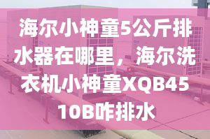 海爾小神童5公斤排水器在哪里，海爾洗衣機小神童XQB4510B咋排水