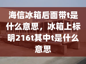 海信冰箱后面帶t是什么意思，冰箱上標(biāo)明216t其中t是什么意思