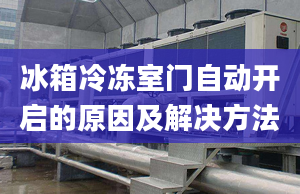 冰箱冷凍室門自動開啟的原因及解決方法