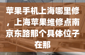 蘋果手機上海哪里修，上海蘋果維修點南京東路那個具體位子在那