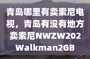 青島哪里有賣索尼電視，青島有沒有地方賣索尼NWZW202Walkman2GB