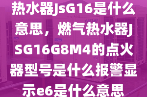 熱水器JsG16是什么意思，燃?xì)鉄崴鱆SG16G8M4的點火器型號是什么報警顯示e6是什么意思