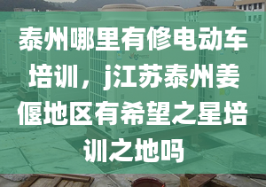 泰州哪里有修電動車培訓(xùn)，j江蘇泰州姜偃地區(qū)有希望之星培訓(xùn)之地嗎