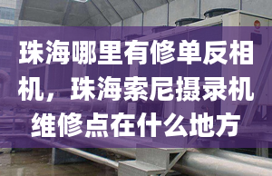 珠海哪里有修單反相機，珠海索尼攝錄機維修點在什么地方