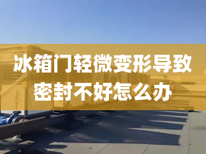 冰箱門輕微變形導(dǎo)致密封不好怎么辦