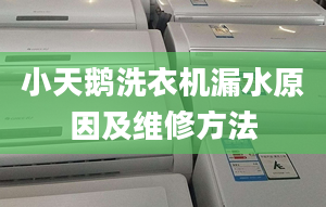 小天鵝洗衣機(jī)漏水原因及維修方法