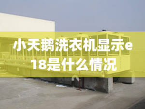 小天鵝洗衣機(jī)顯示e18是什么情況