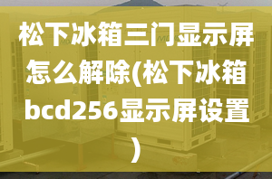 松下冰箱三門顯示屏怎么解除(松下冰箱bcd256顯示屏設(shè)置)