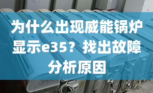 為什么出現(xiàn)威能鍋爐顯示e35？找出故障分析原因