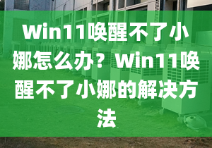 Win11喚醒不了小娜怎么辦？Win11喚醒不了小娜的解決方法