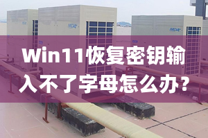 Win11恢復(fù)密鑰輸入不了字母怎么辦？