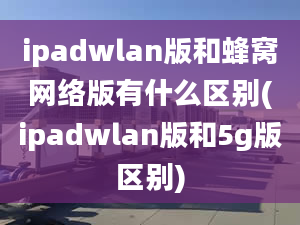 ipadwlan版和蜂窩網(wǎng)絡版有什么區(qū)別(ipadwlan版和5g版區(qū)別)