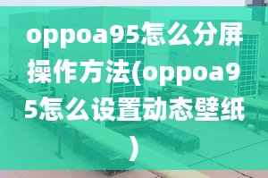 oppoa95怎么分屏操作方法(oppoa95怎么設(shè)置動態(tài)壁紙)