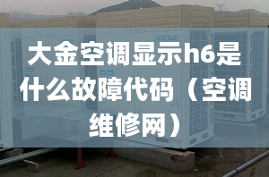 大金空調顯示h6是什么故障代碼（空調維修網(wǎng)）