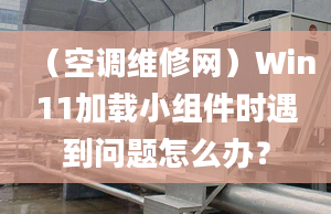 （空調(diào)維修網(wǎng)）Win11加載小組件時(shí)遇到問(wèn)題怎么辦？