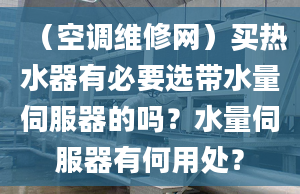 （空調(diào)維修網(wǎng)）買熱水器有必要選帶水量伺服器的嗎？水量伺服器有何用處？