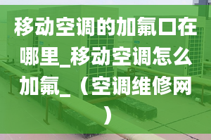 移動空調(diào)的加氟口在哪里_移動空調(diào)怎么加氟_（空調(diào)維修網(wǎng)）