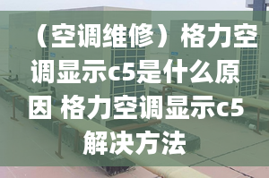 （空調(diào)維修）格力空調(diào)顯示c5是什么原因 格力空調(diào)顯示c5解決方法