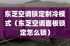 東芝空調(diào)鎖定制冷模式（東芝空調(diào)面板鎖定怎么鎖）