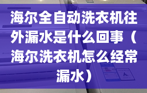 海爾全自動洗衣機往外漏水是什么回事（海爾洗衣機怎么經(jīng)常漏水）