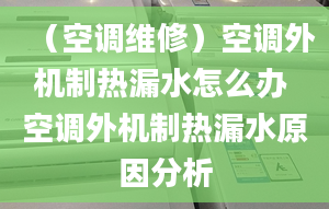 （空調(diào)維修）空調(diào)外機(jī)制熱漏水怎么辦 空調(diào)外機(jī)制熱漏水原因分析