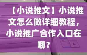 【小說(shuō)推文】小說(shuō)推文怎么做詳細(xì)教程，小說(shuō)推廣合作入口在哪？