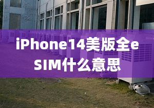 iPhone14美版全eSIM什么意思