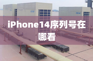 iPhone14序列號在哪看