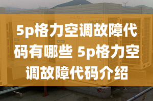 5p格力空調(diào)故障代碼有哪些 5p格力空調(diào)故障代碼介紹