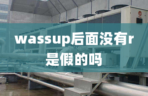 wassup后面沒(méi)有r是假的嗎