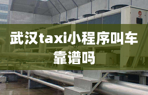 武漢taxi小程序叫車靠譜嗎