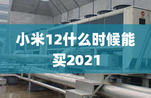 小米12什么時候能買2021