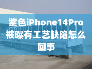 紫色iPhone14Pro被曝有工藝缺陷怎么回事